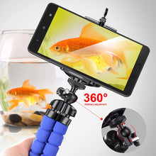 Load image into Gallery viewer, Phone holder Selfie Flexible Octopus tripod Stand